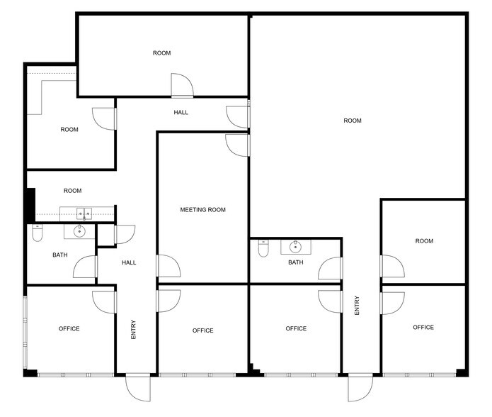 1404 E Central Ave, Bentonville, AR à louer - Plan d’étage – Image 2 sur 2