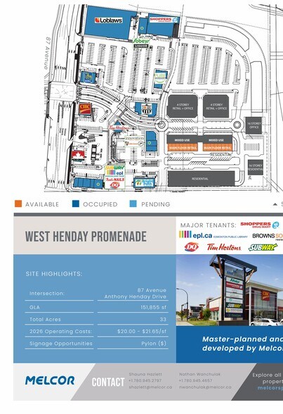 948 Webber Greens Dr NW, Edmonton, AB à louer - Plan de site – Image 3 sur 3