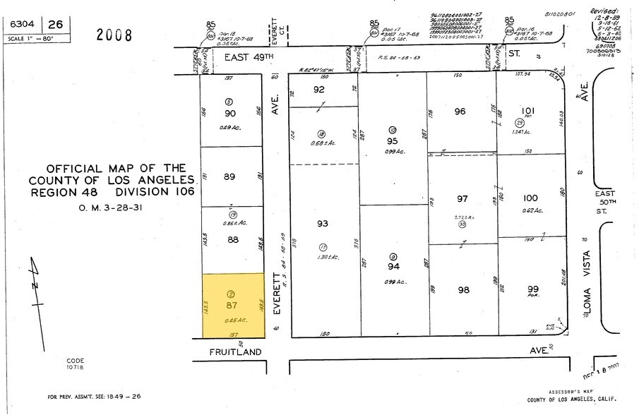 4383 Fruitland Ave, Vernon, CA à vendre - Plan cadastral – Image 3 sur 3