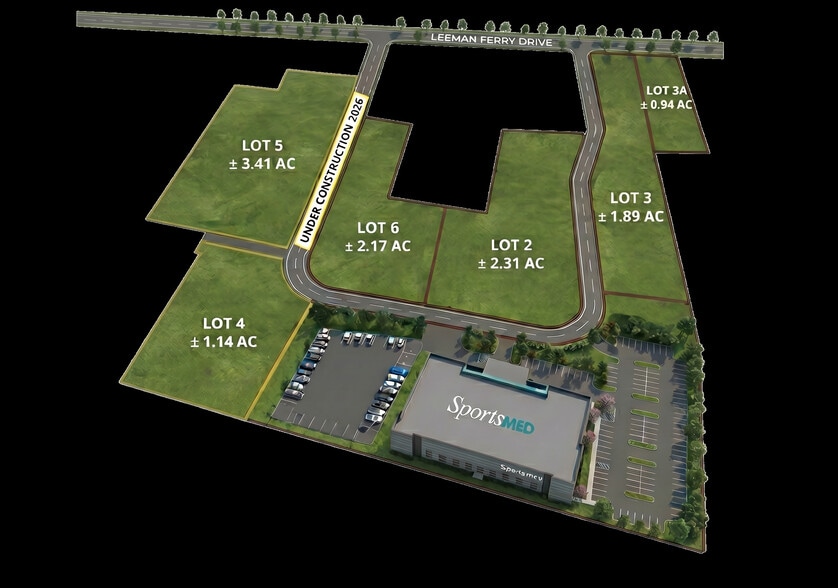 Leeman Ferry Rd, Huntsville, AL à vendre - Plan de site – Image 2 sur 2