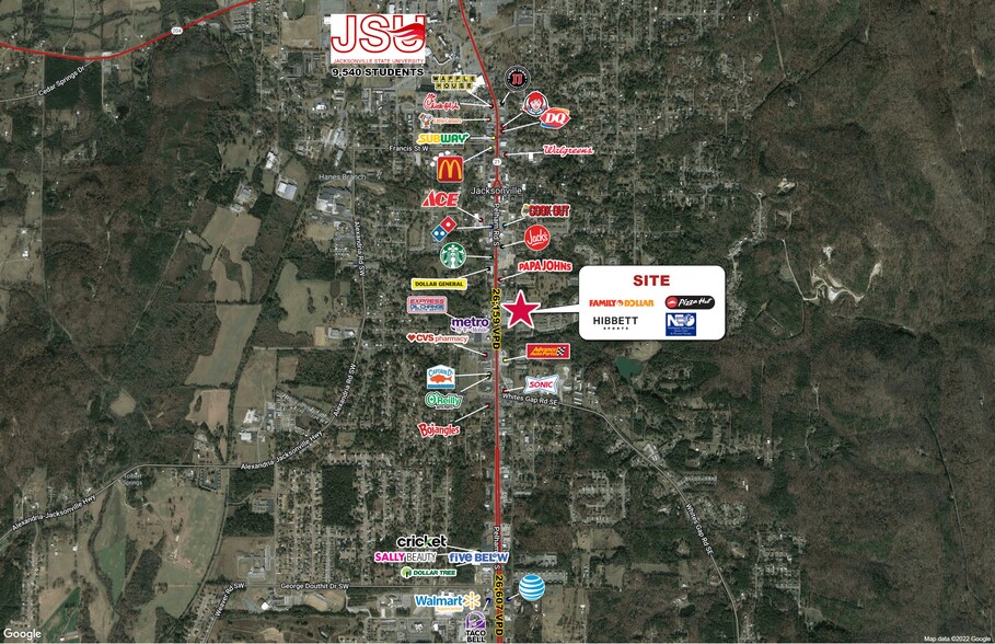 802-818 Pelham Rd S, Jacksonville, AL à louer - Photo de l’immeuble – Image 2 sur 4