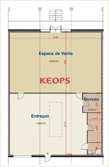 Industriel/Logistique dans Toulouse à louer - Plan d’étage – Image 2 sur 2