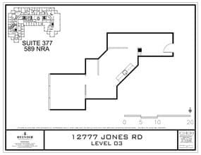 12777 Jones Rd, Houston, TX à louer Plan de site– Image 1 sur 1
