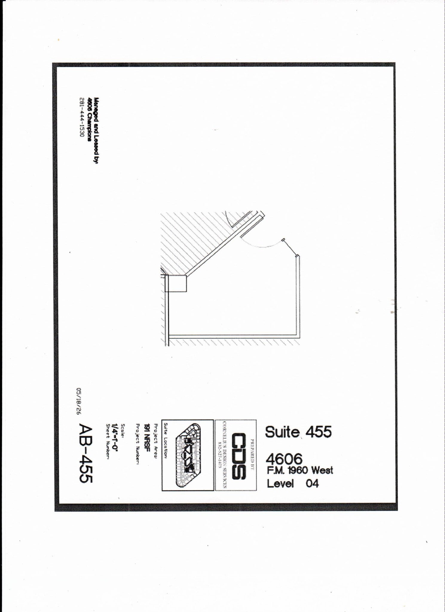 4606 FM 1960 W, Houston, TX à louer Plan d’étage– Image 1 sur 2