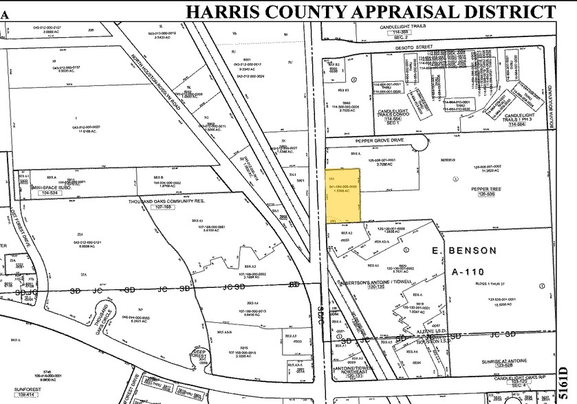 5900 Antoine Dr, Houston, TX à vendre - Plan cadastral – Image 3 sur 4
