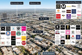 101 N Kenmore Ave, Los Angeles, CA - Vue aérienne  vue de carte - Image1