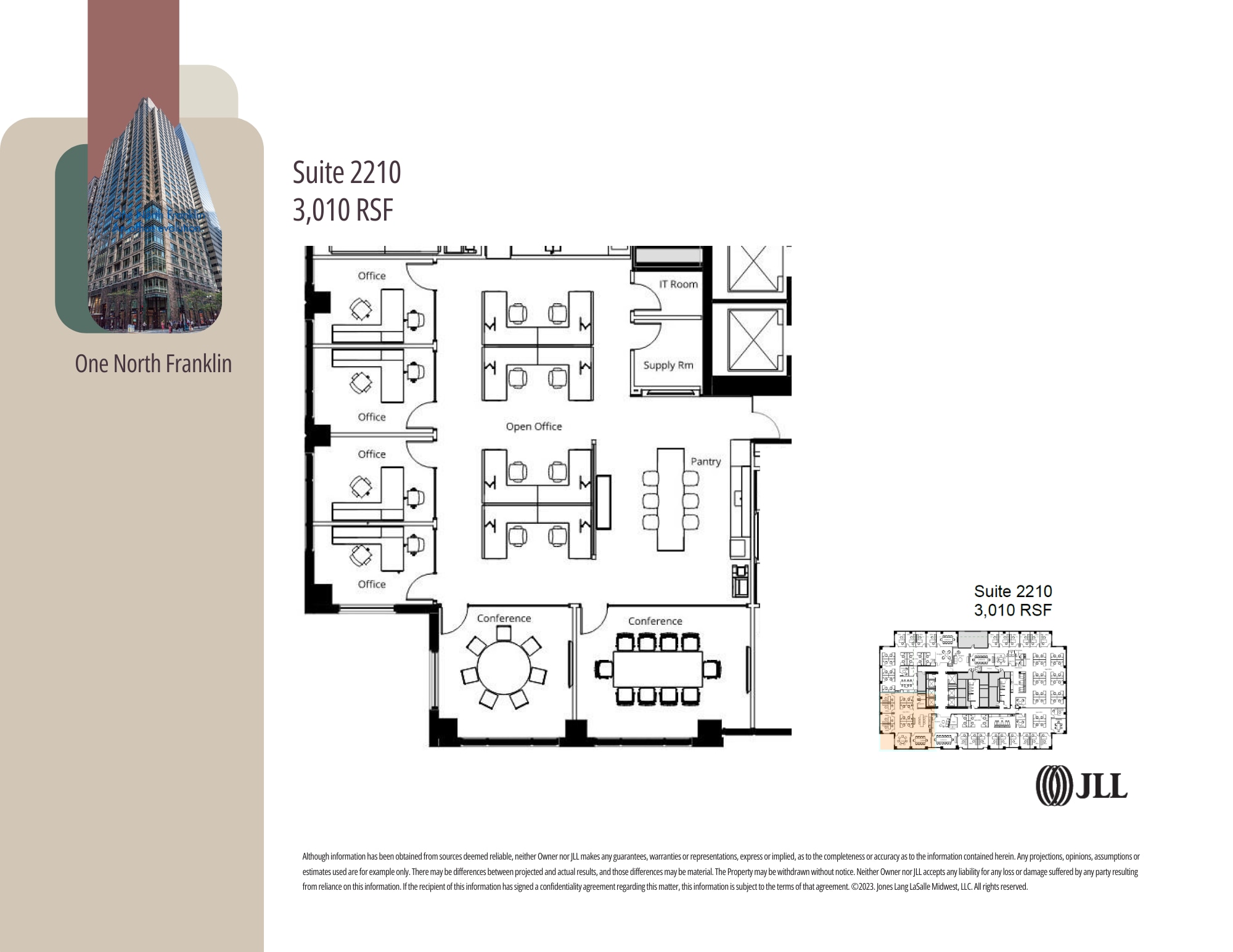 1 N Franklin St, Chicago, IL à louer Plan d’étage– Image 1 sur 3