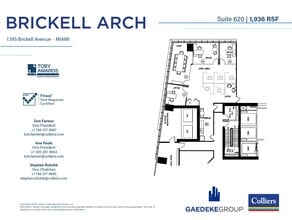 1395 Brickell Ave, Miami, FL à louer Plan d’étage– Image 1 sur 1