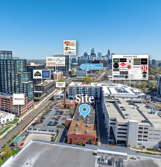 2108 South Blvd, Charlotte, NC à louer - Aérien – Image 3 sur 4