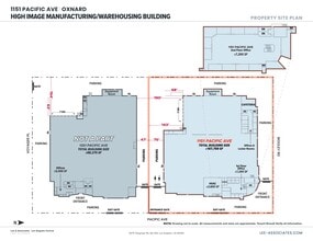 1151 Pacific Ave, Oxnard, CA à louer Plan de site– Image 2 sur 2