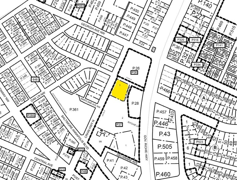 201 N Crain Hwy, Glen Burnie, MD à vendre - Plan cadastral – Image 2 sur 2