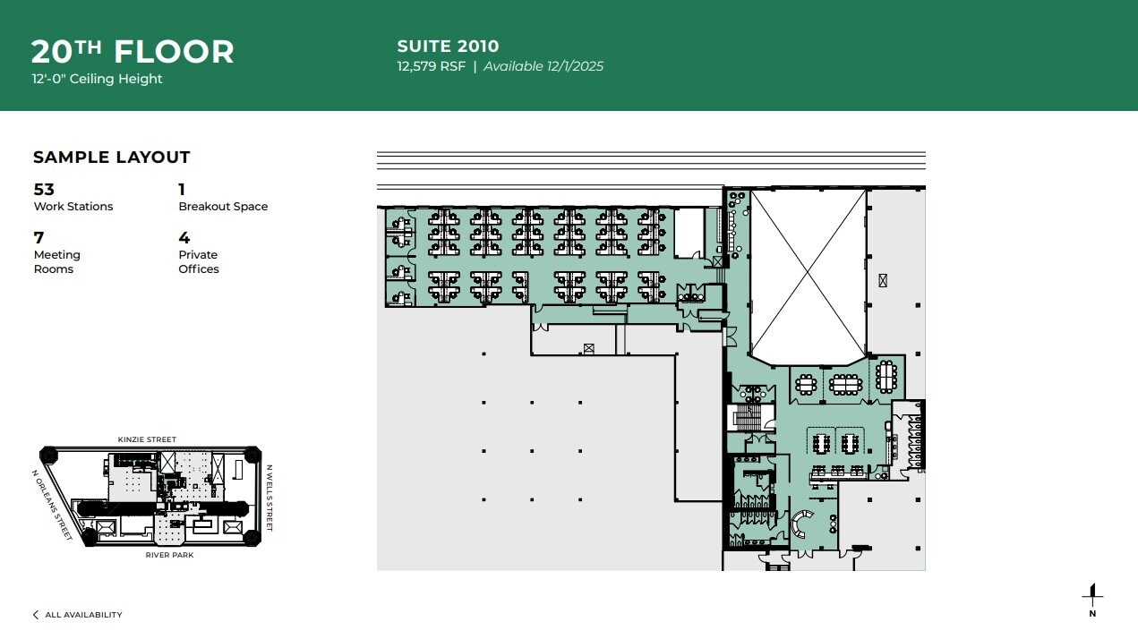 222 Merchandise Mart Plz, Chicago, IL à louer Plan d’étage– Image 1 sur 1