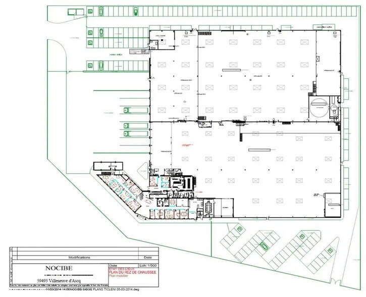 Bureau dans VILLENEUVE-D'ASCQ à louer - Plan d’étage – Image 2 sur 3
