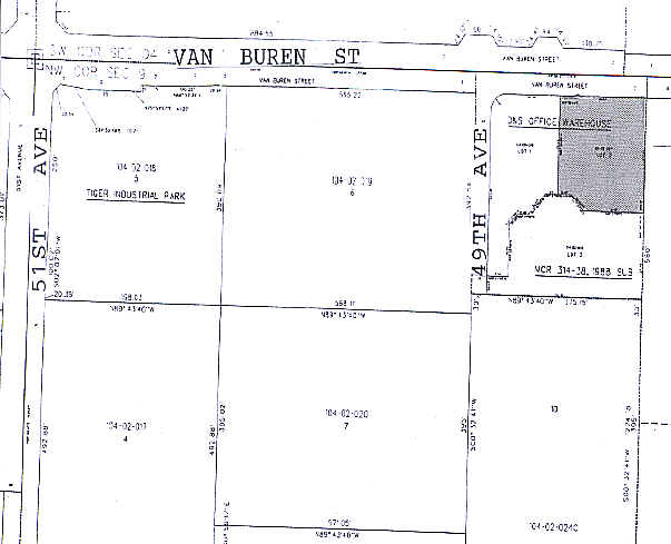 4855 W Van Buren St, Phoenix, AZ à vendre - Plan cadastral – Image 3 sur 3