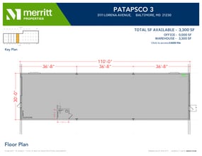 2652-2664 W Patapsco Ave, Baltimore, MD à louer Plan d’étage– Image 1 sur 1