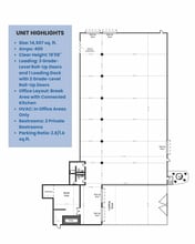 2355 Paragon Dr, San Jose, CA à louer Plan d’étage– Image 1 sur 1