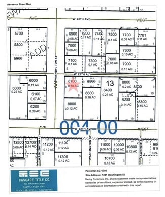 Plus de détails pour 1287 Washington St, Eugene, OR - Terrain à vendre