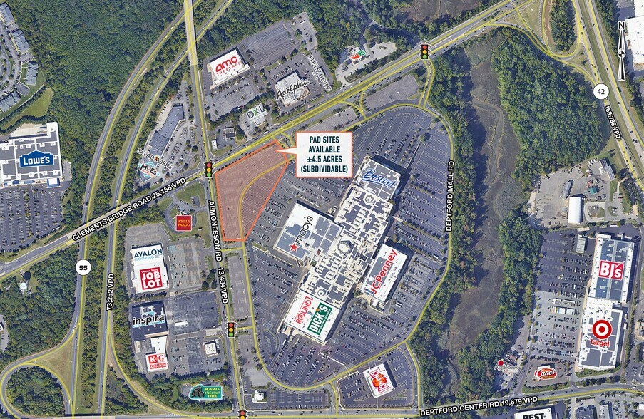 1750 Deptford Center Rd, Deptford, NJ à louer - Aérien – Image 2 sur 2