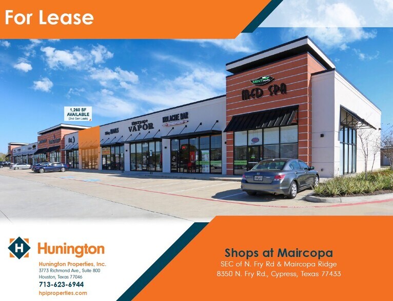 8350 Fry Rd, Cypress, TX à louer - Photo de l’immeuble – Image 1 sur 1