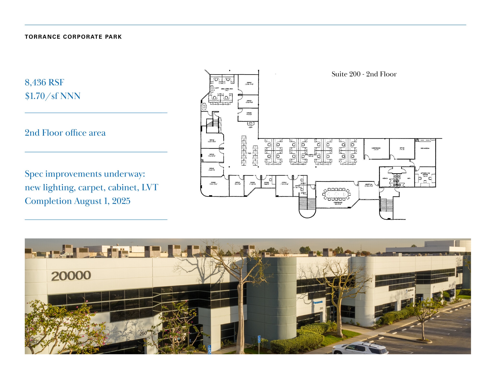 20000 Mariner Ave, Torrance, CA à louer Plan d’étage– Image 1 sur 1