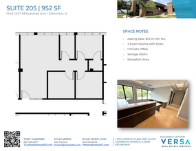 1245-1247 Milwaukee Ave, Glenview, IL à vendre Plan d’étage– Image 1 sur 2