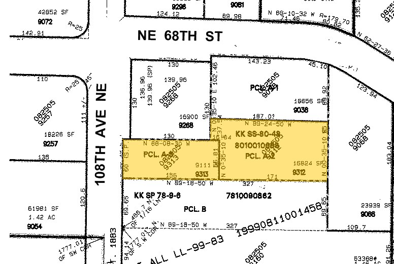 10829 NE 68th St, Kirkland, WA à louer - Plan cadastral – Image 2 sur 4