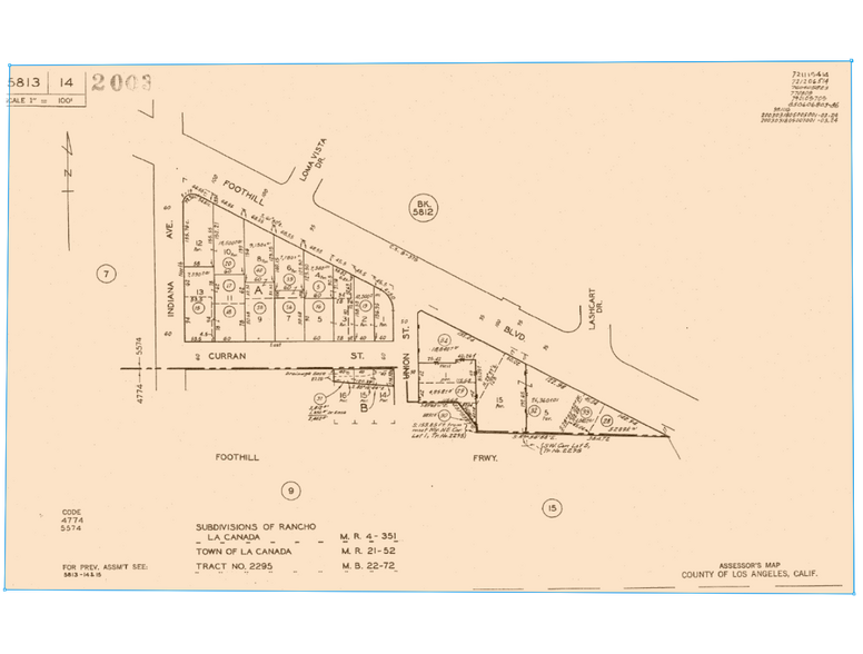 1434 Foothill Blvd, La Cañada Flintridge, CA à louer - Plan cadastral – Image 1 sur 2