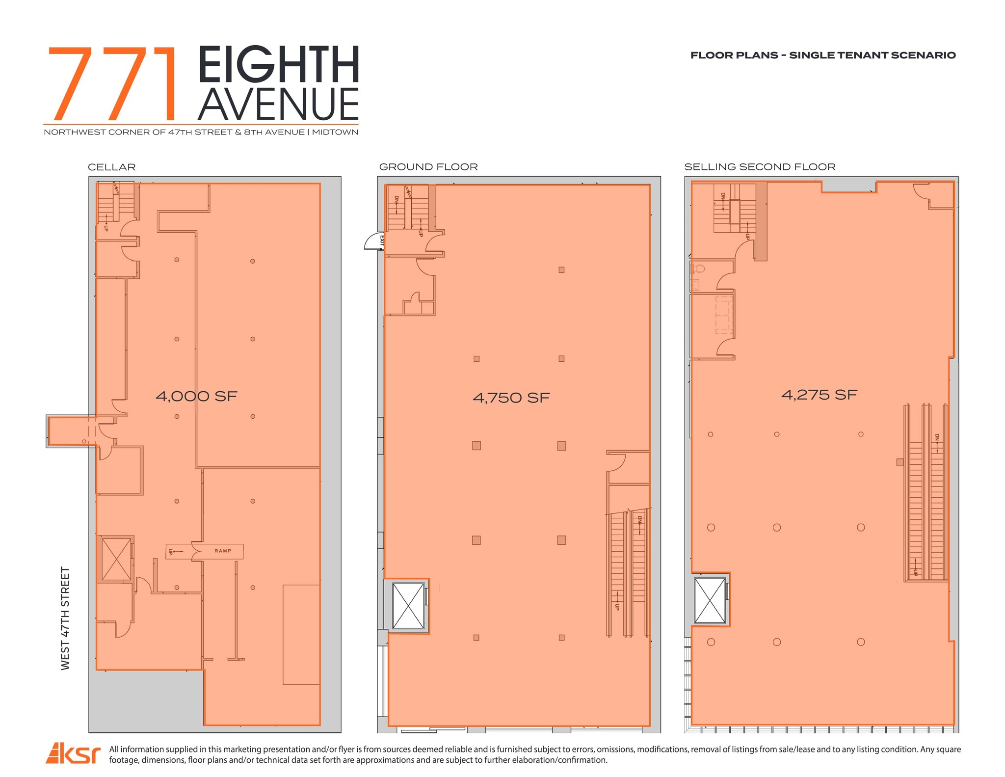771 Eighth Ave, New York, NY à louer Plan de site– Image 1 sur 3