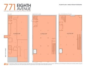 771 Eighth Ave, New York, NY à louer Plan de site– Image 1 sur 3