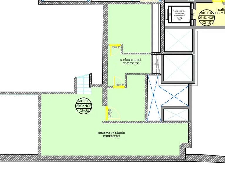 Local commercial dans Levallois-Perret à louer - Plan d’étage – Image 3 sur 3