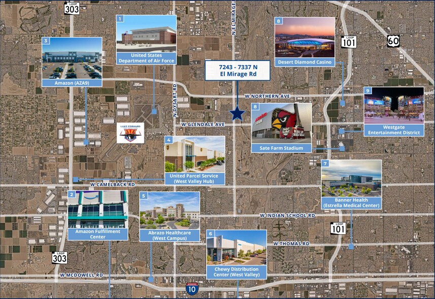SSEC El Mirage Rd & Northern Pkwy, Glendale, AZ à vendre - Aérien – Image 2 sur 4