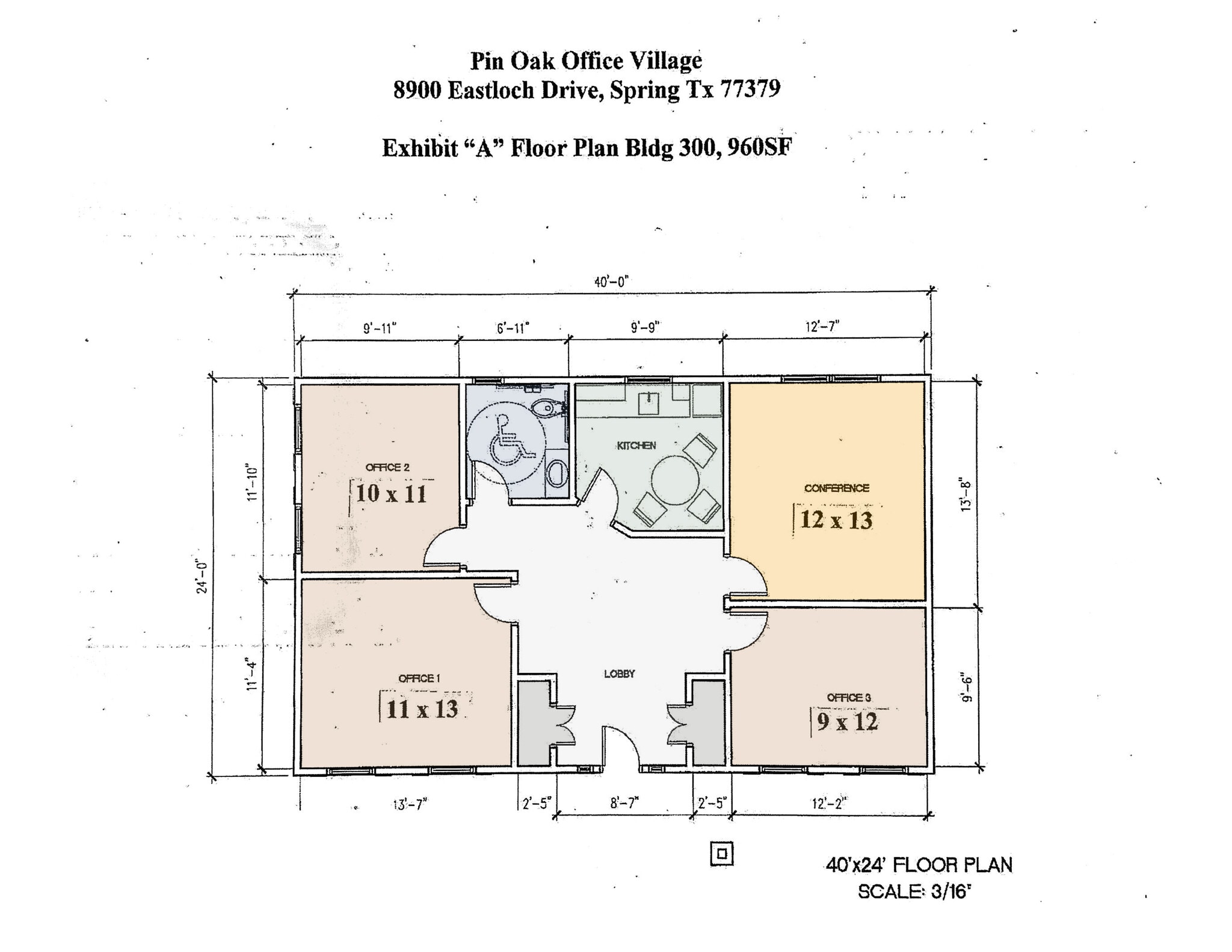 8900 Eastloch Dr, Spring, TX à louer Plan d’étage– Image 1 sur 1