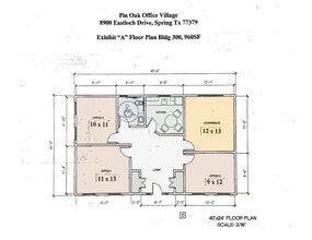 8900 Eastloch Dr, Spring, TX à louer Plan d’étage– Image 1 sur 1