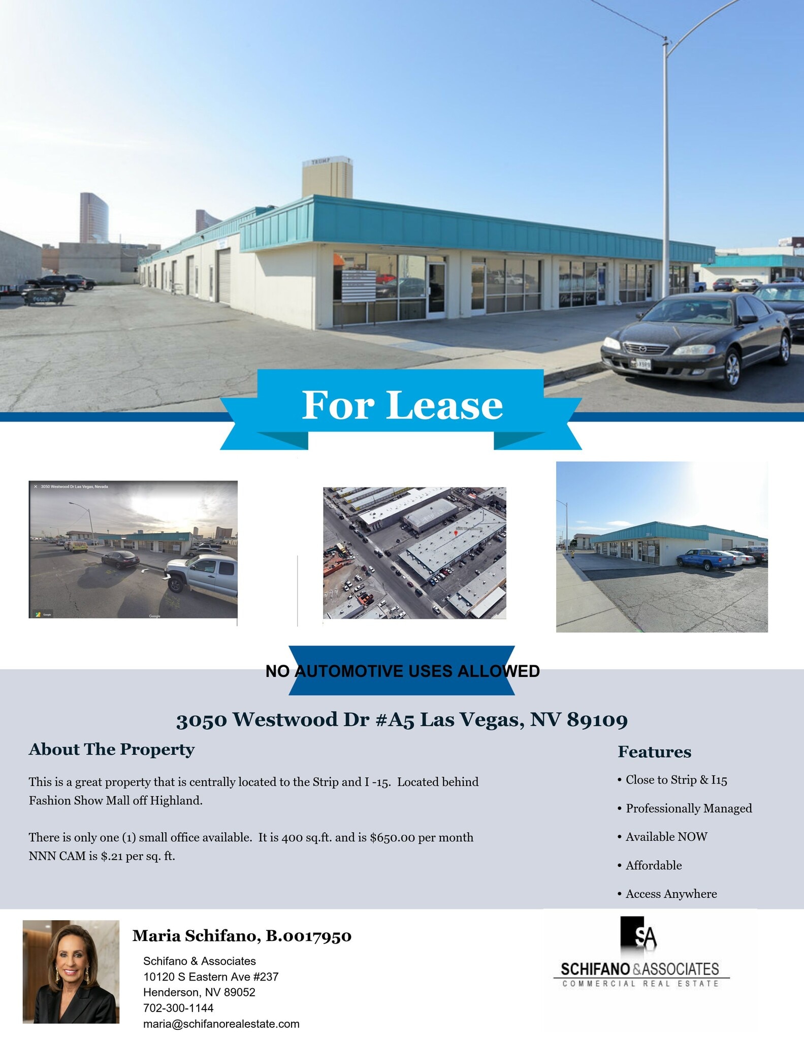 3050-A Westwood Dr, Las Vegas, NV à louer Photo intérieure– Image 1 sur 1