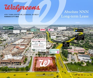 Plus de détails pour 4701 Town Center Dr, Leawood, KS - Local commercial à vendre