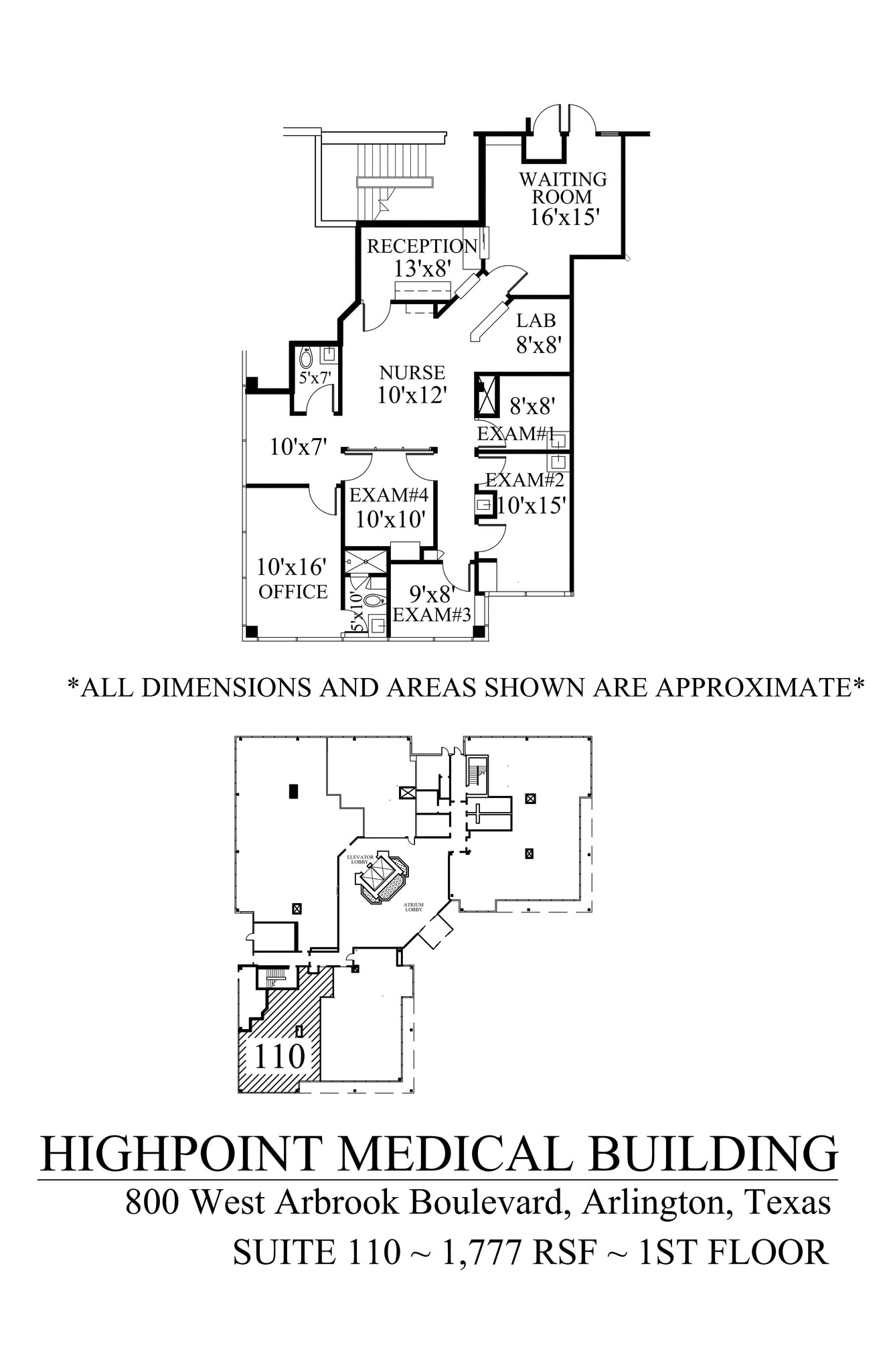 800 W Arbrook Blvd, Arlington, TX à louer Plan de site– Image 1 sur 1