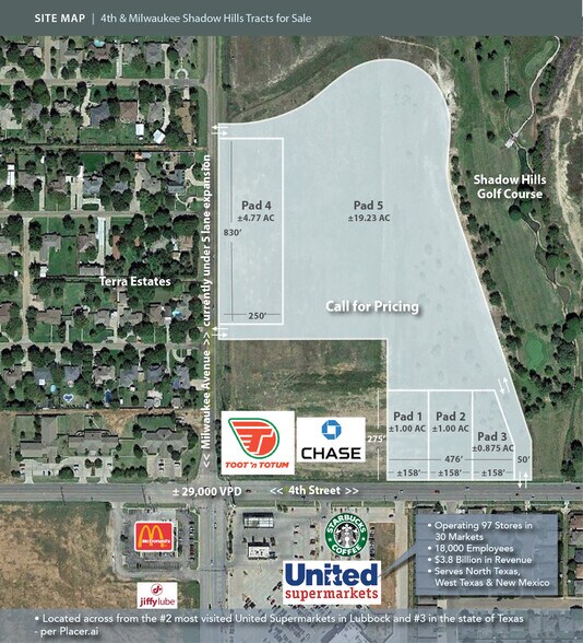 4th & Milwaukee, Ave., Lubbock, TX à vendre - Plan cadastral – Image 2 sur 10