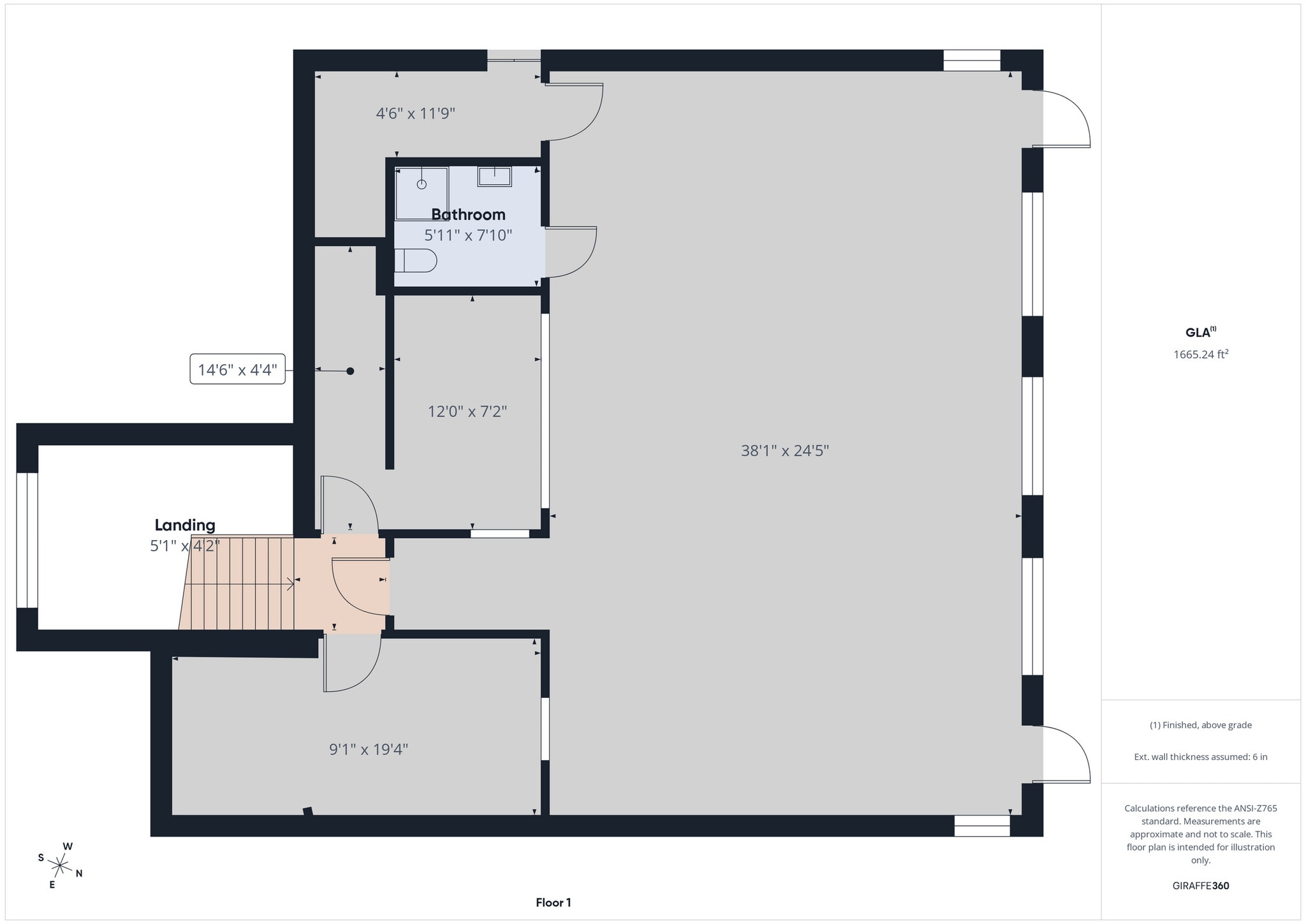 21 Hagerty Blvd, West Chester, PA à louer Plan d’étage– Image 1 sur 5
