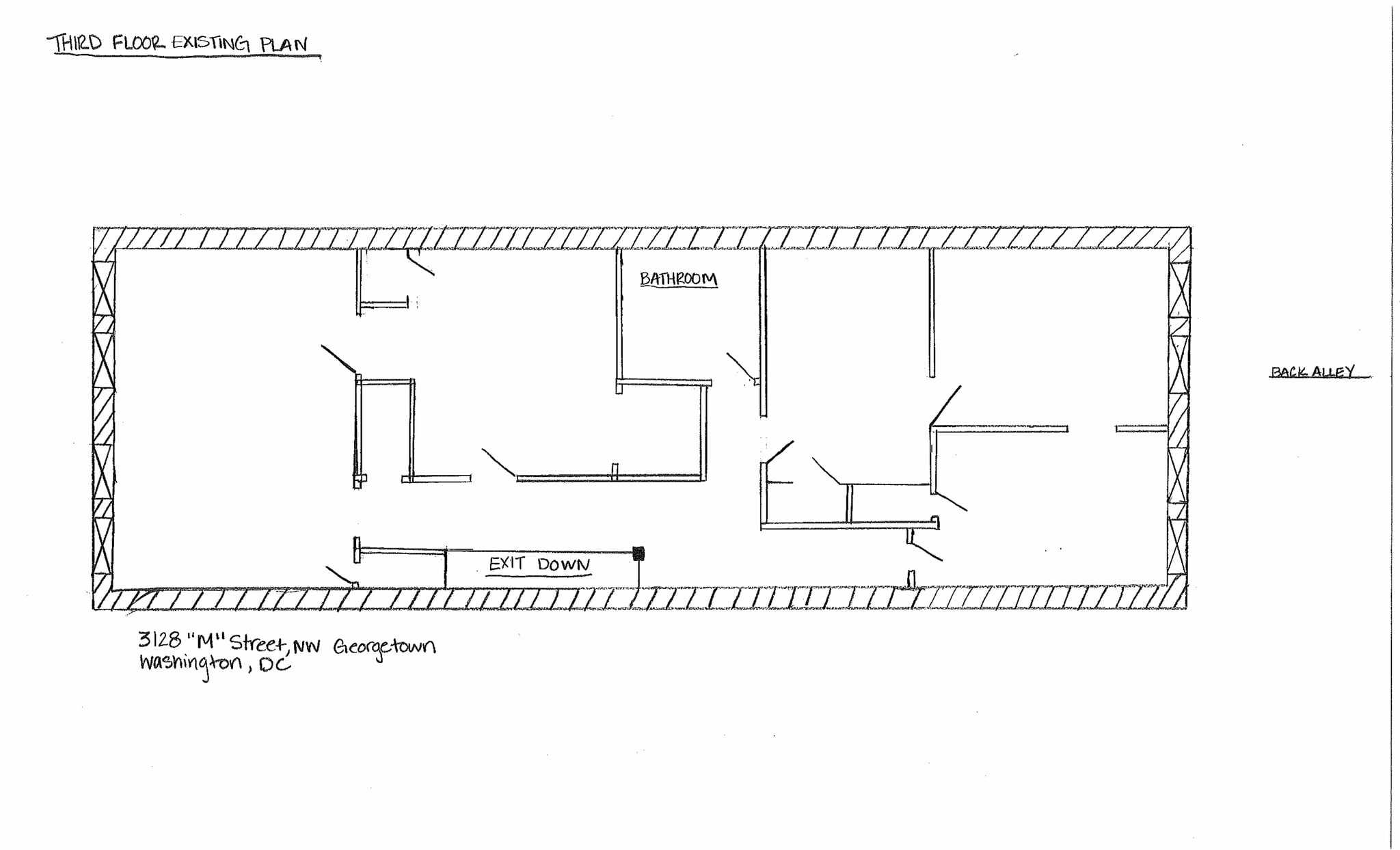 3128 M St NW, Washington, DC à louer Plan d’étage– Image 1 sur 1