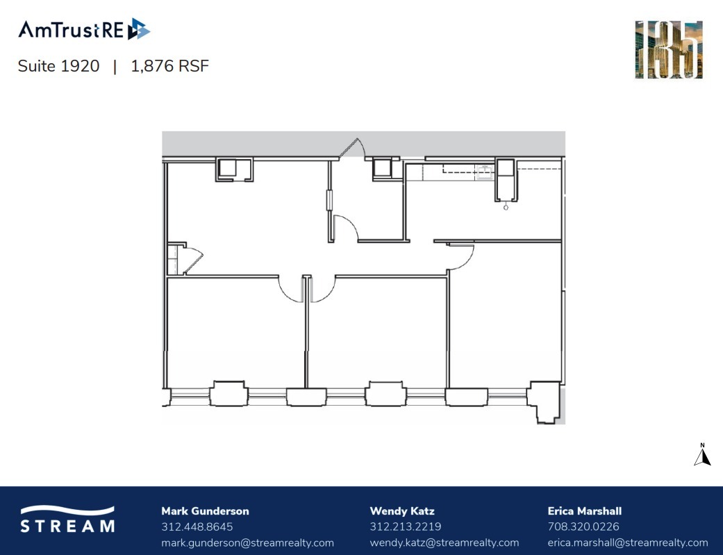 135 S LaSalle St, Chicago, IL à louer Plan d’étage– Image 1 sur 1