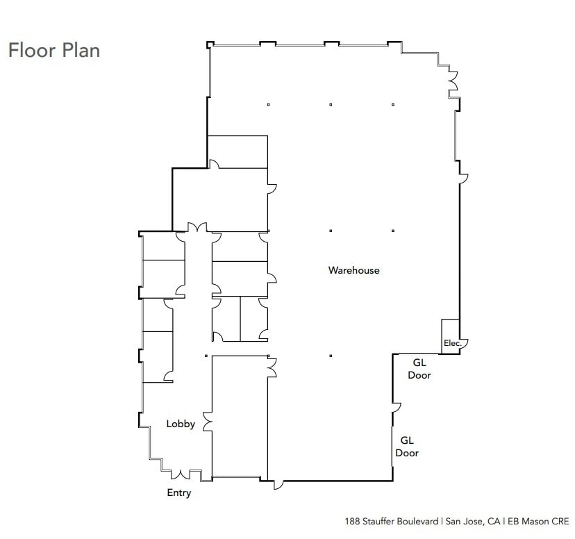 188 Stauffer Blvd, San Jose, CA à louer Plan d’étage– Image 1 sur 1