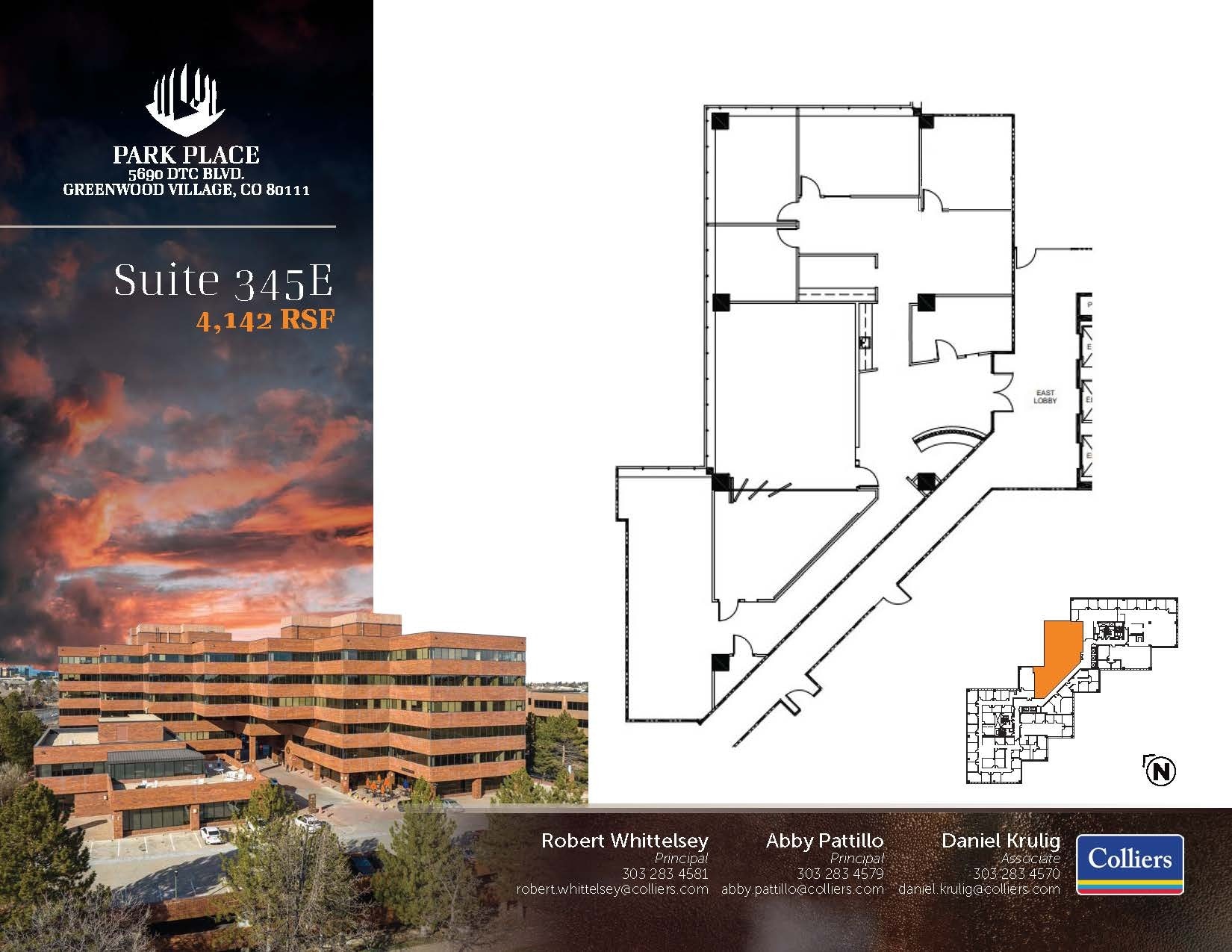 5690 DTC Blvd, Greenwood Village, CO à louer Plan d’étage– Image 1 sur 1