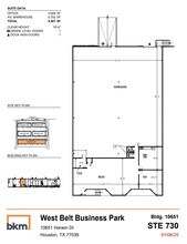 10631 Harwin Dr, Houston, TX à louer Plan d’étage– Image 1 sur 1