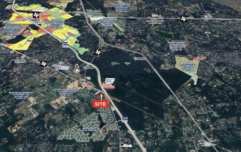 34750 State Highway 249, Pinehurst, TX - Vue aérienne vue de carte
