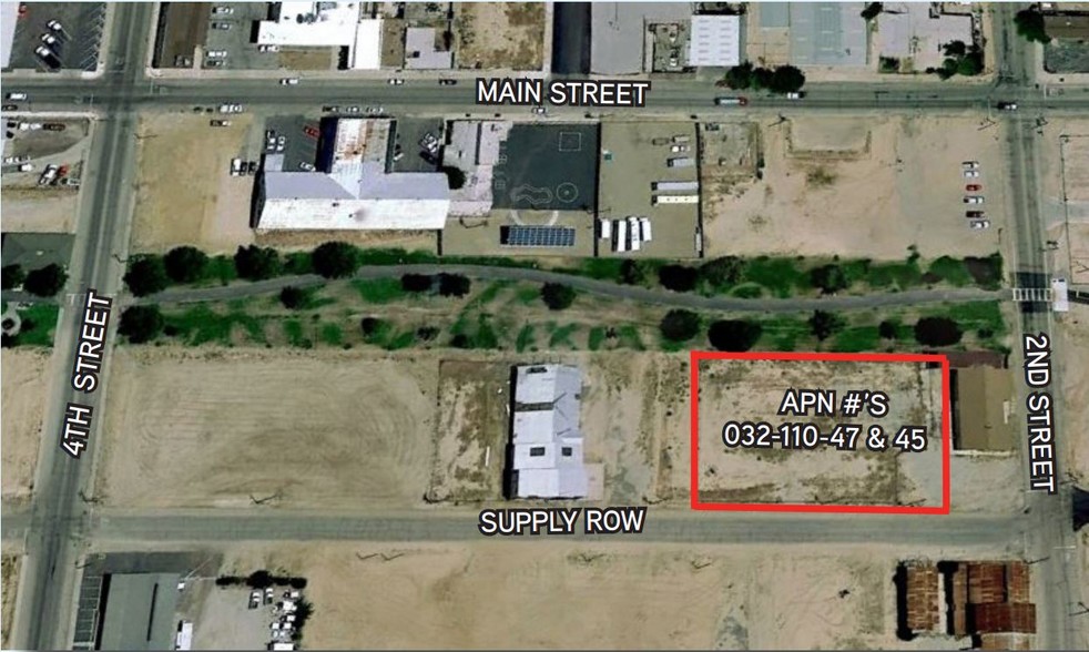 Supply Row & 2nd Street, Taft, CA à vendre - Aérien – Image 2 sur 2