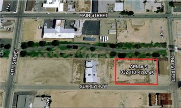 Supply Row & 2nd Street, Taft, CA - VUE AÉRIENNE  vue de carte