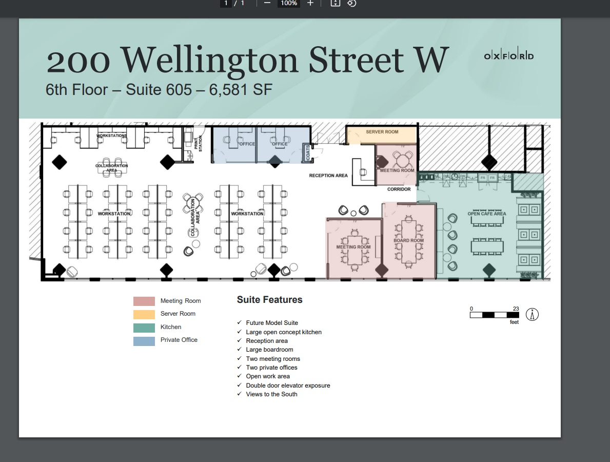 200 Wellington St W, Toronto, ON à louer Plan d’étage– Image 1 sur 1