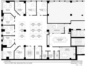 1625 K St NW, Washington, DC à louer Plan d’étage– Image 1 sur 1