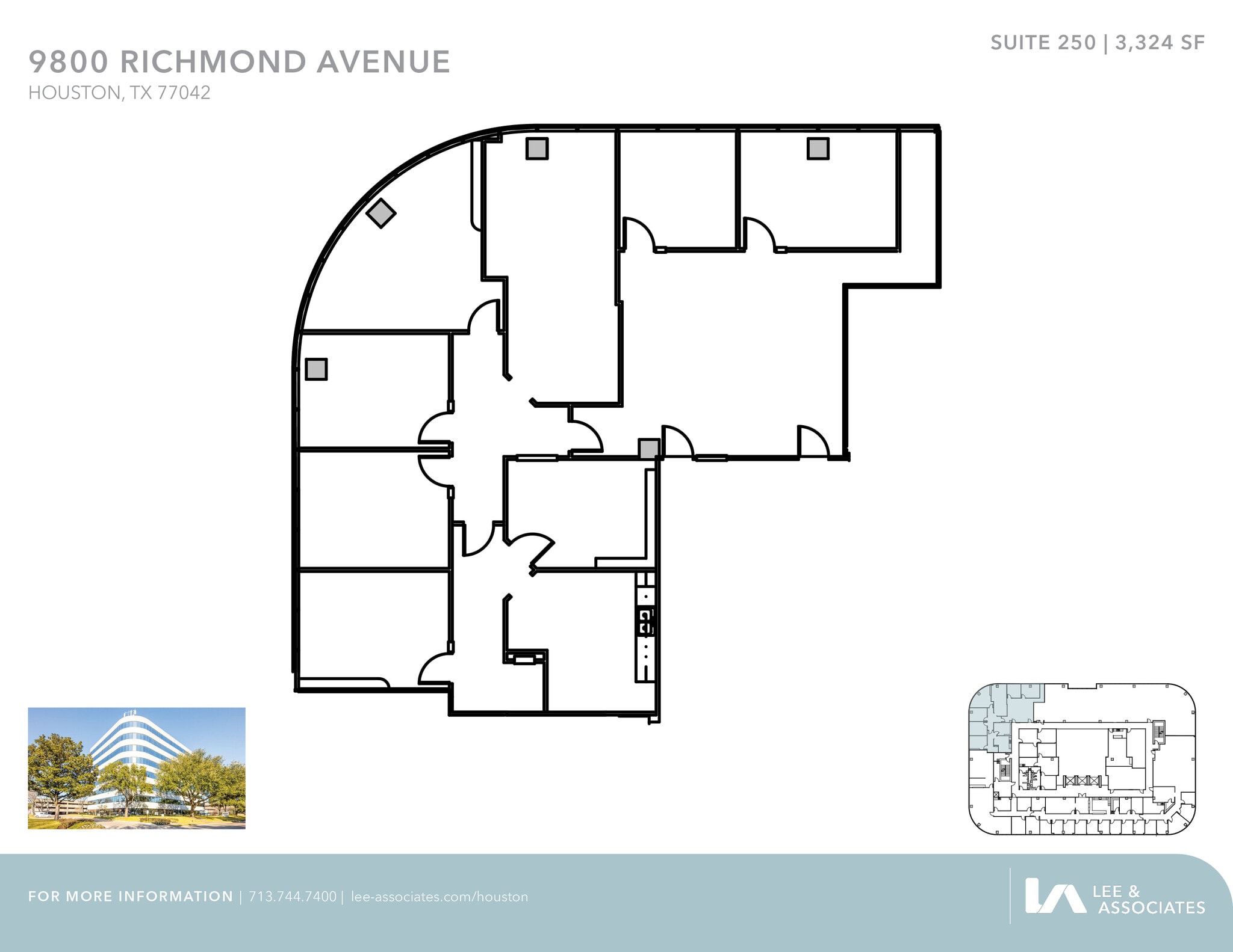 9800 Richmond Ave, Houston, TX à louer Plan d’étage– Image 1 sur 1
