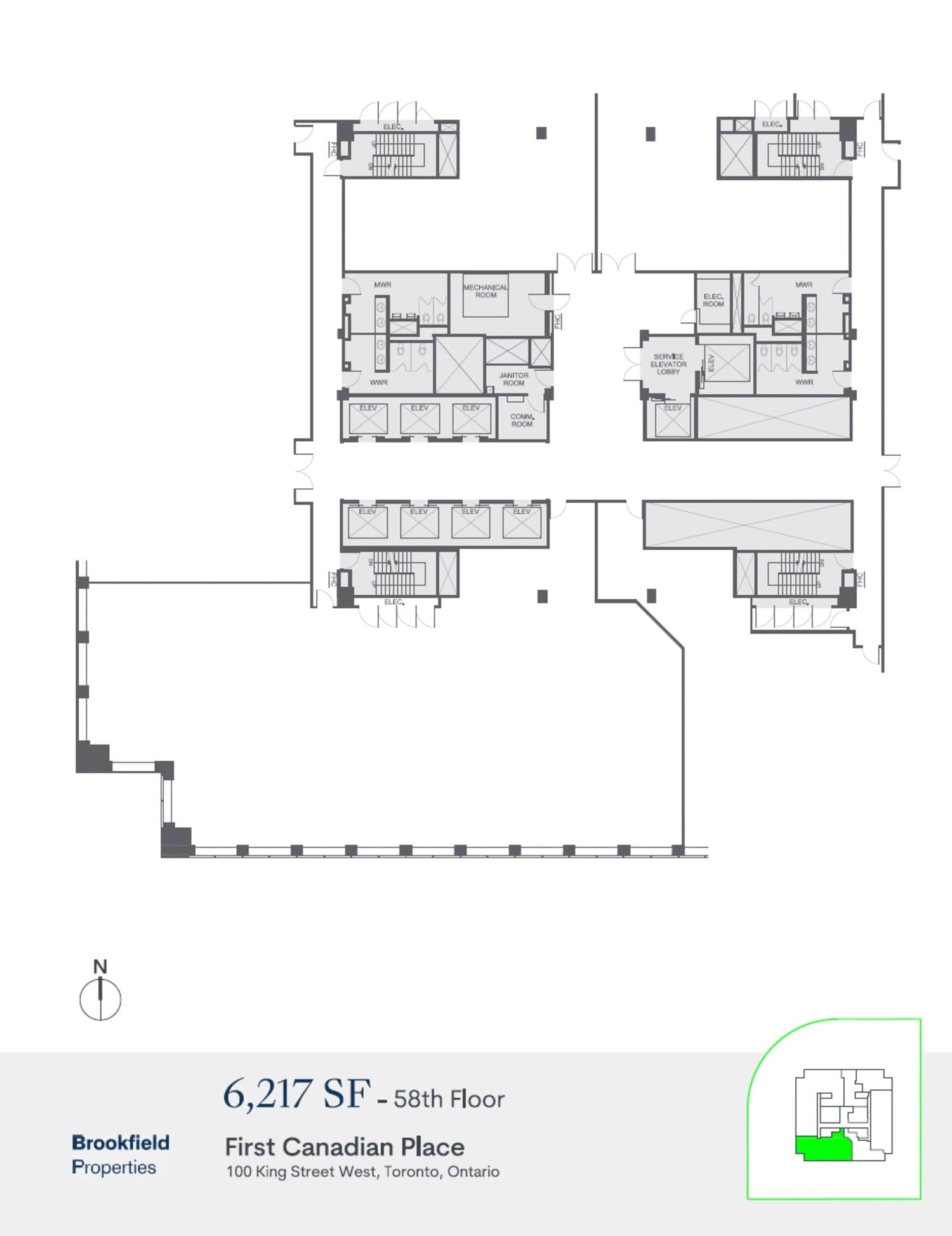100 King St W, Toronto, ON à louer Plan d’étage– Image 1 sur 1
